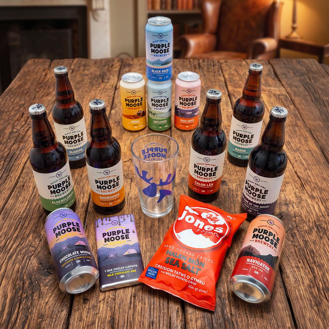 Purple Moose Father’s Day Beer Box - 12 Beers & Treats