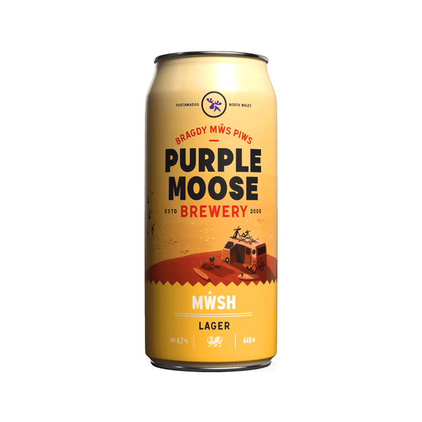 Mŵsh Lager 440ml (4.7% ABV)